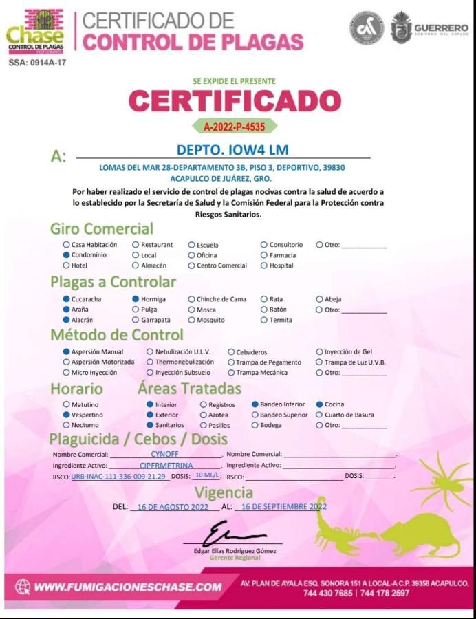 Apartamento Iow4 Lm Yoga Lounge Acapulco Exterior foto